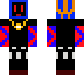 i tried making a skin from minecraft dungeons. it made this abomination