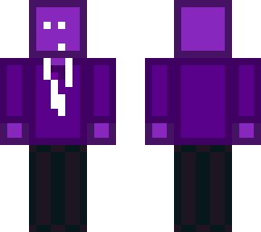purple blob in a suit and tie