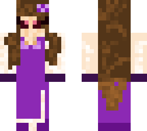 the cute purple girl