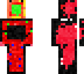 red and green blob