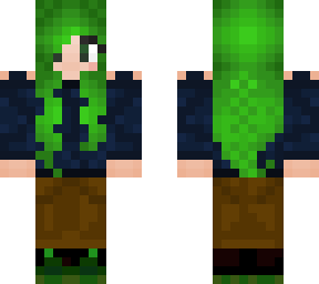 viri green hair brown pant