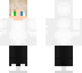 blonde boy in white hoodie