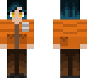 orange jacket girl