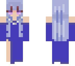 blue dress