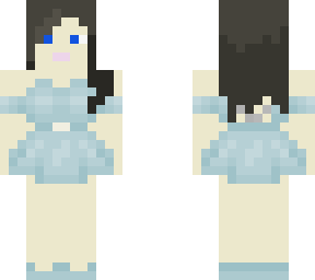 girl with blue dress