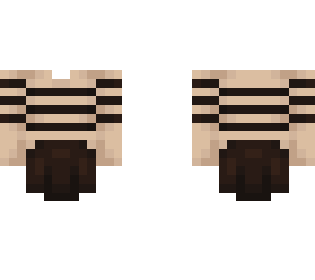 ob - dark roast coffee stripe outfit w/ skirt