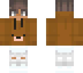 bear hoodie white legs no band