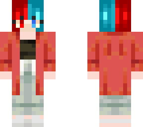 blue and red hair girl future youtuber only