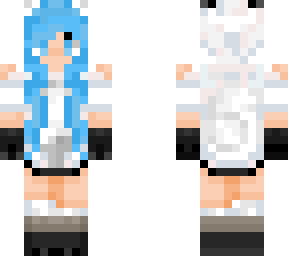 blue hair arctic girl