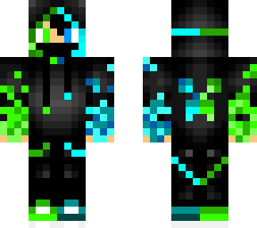 green and blue jacket