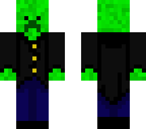 a creeper in a suit
