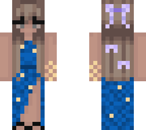 blue dress