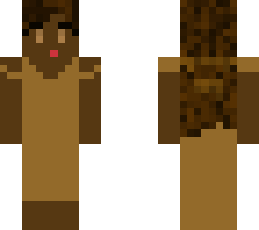 girl in a brown dress