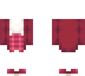 ob - tanktop w/ plaid skirt & coat