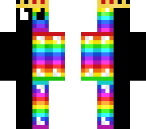 rainbow and black