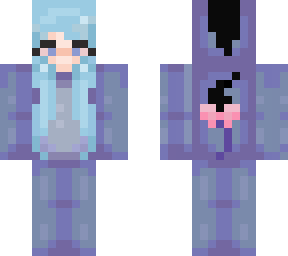 eeyore onsie blue hair girl