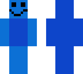 smiling man blue
