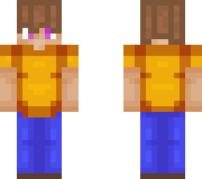 boy with orange shirt