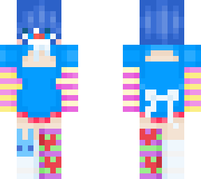 matching flower skin - cornflower clown elf edited
