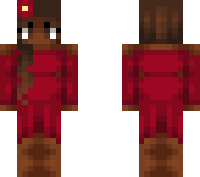 the girl in the red dress