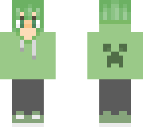 a creeper girl with short hair