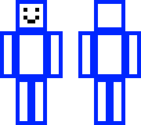 blue x white
