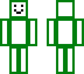 dark green x white