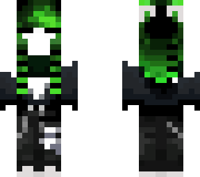green hair scene girl
