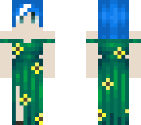 green sunflower dress