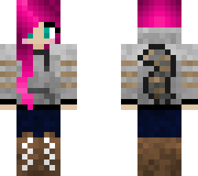 pink hair raccoon hodie