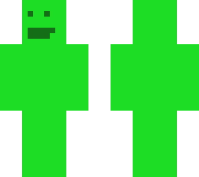 green blob with face