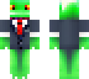 lizard with suit