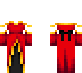 ob - crimson red black & gold royal dress