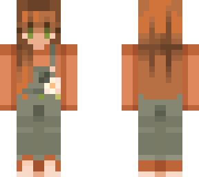 pumpkin spice, orange, green, brown, autumn, overalls, girl, woman, female