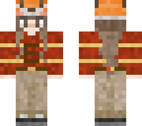 fox girl in weasley sweater | Minecraft Skin