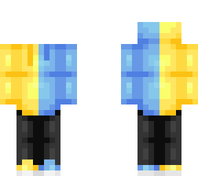 half and half hoodie ob 1.0 yellow blue