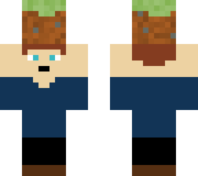 manny with grass block
