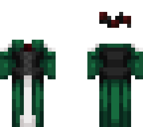 Romantic Goth Dress OB 1.4 Green | Minecraft Skin