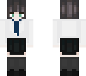 girl in school uniform (tie)