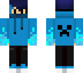blue hood boy