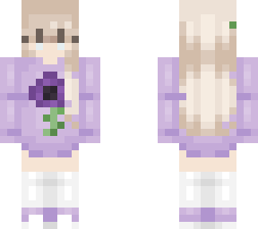 purple summer girl