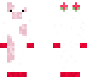 crochet strawberry cow * detailed minecraft skin