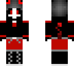 agarian black hair red eyes