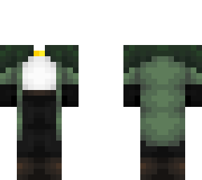 ob - green adventure coat w/ cloak & sleeves