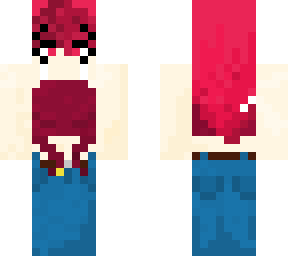 pink hair girl
