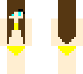 yellow swimsuit