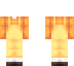 ob - sunflower orange top w/ yellow overalls