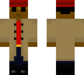 red w/ trenchcoat