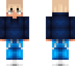 casual blue flamed hoodie guy