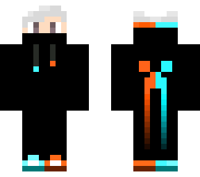 cyan and orange